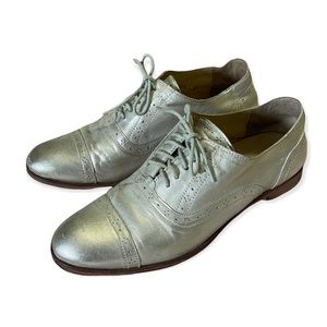 Cole Haan Metallic Oxfords